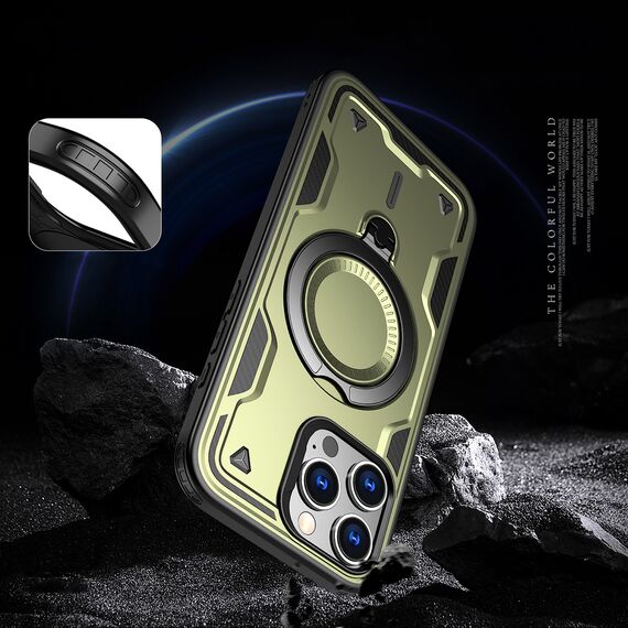 Hybrid Armor Trendy Case with MagSafe for iPhone 16 Pro Max - Green - Apple Cases - Cases - Techbox