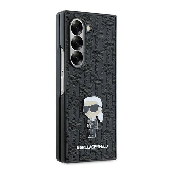 Karl Lagerfeld Saffiano Ikonik Pin Case for Samsung Galaxy Z Fold 6 - Black - Samsung Cases - Cases - Techbox