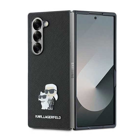 Karl Lagerfeld Saffiano Metal Pin Case for Samsung Galaxy Z Fold 6 - Black | Techbox