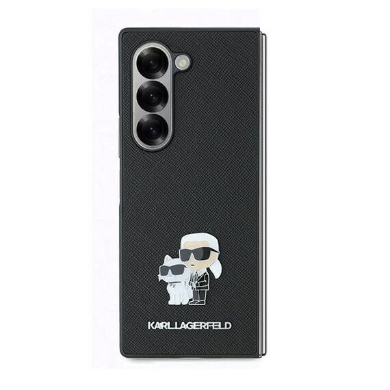Karl Lagerfeld Saffiano Metal Pin Case for Samsung Galaxy Z Fold 6 - Black | Techbox