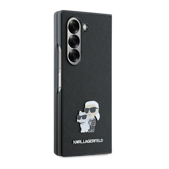Karl Lagerfeld Saffiano Metal Pin Case for Samsung Galaxy Z Fold 6 - Black | Techbox
