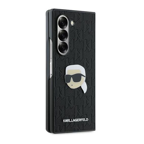 Karl Lagerfeld Saffiano Monogram Head Pin Case for Samsung Galaxy Z Fold 6 - Black | Techbox
