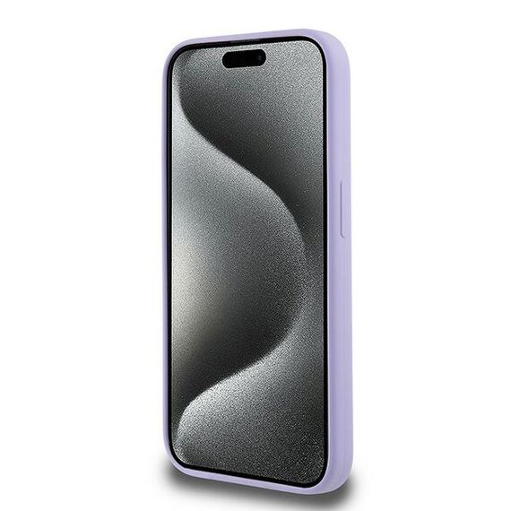 Karl Lagerfeld Silicone Karl&amp;Choupette Heads Ring MagSafe Case for iPhone 15 Pro - Purple - Apple Cases - Cases - Techbox