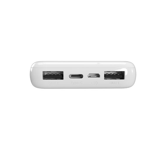 Powerbank Puro White 10000mAh 12W 2xUSB-A + USB-C - white - Powerbanks - Smartphone Chargers - Techbox