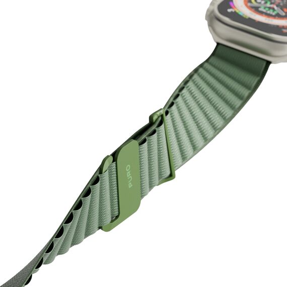 Puro Extreme Nylon Strap for Apple Watch 42 / 44 / 45 / 49 mm - Dark Green | Techbox