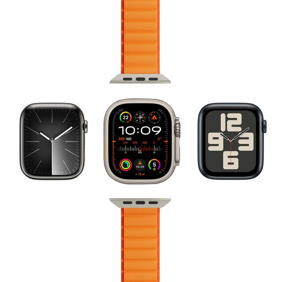Puro Extreme Nylon Strap for Apple Watch 42 / 44 / 45 / 49 mm - Orange | Techbox