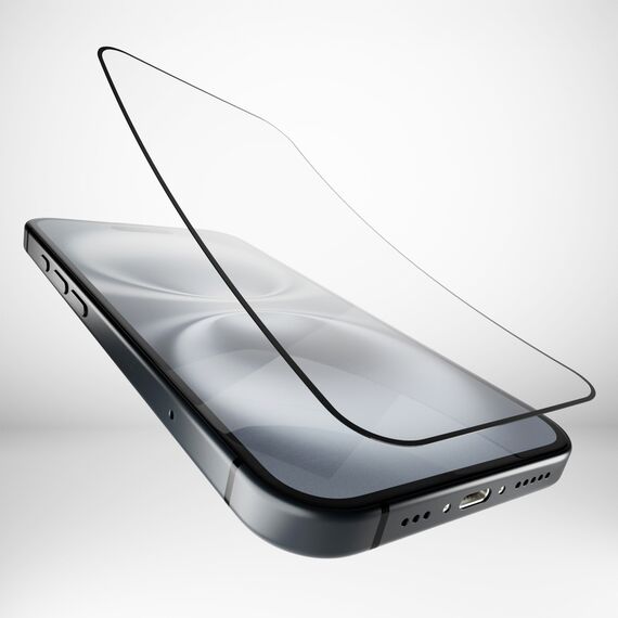 Puro Flexible Glass D3O Hybrid Glass with Black Frame for iPhone 16 Plus / iPhone 15 Pro Max / iPhone 15 Plus - Apple iPhone - Screen & Camera Protection - Techbox