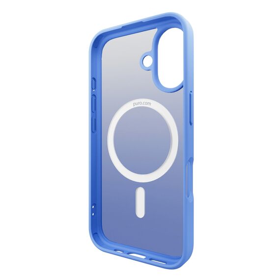 Puro Gradient MagSafe Silicone Case for iPhone 16 - Blue | Techbox