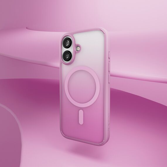 Puro Gradient MagSafe Silicone Case for iPhone 16 - Pink | Techbox