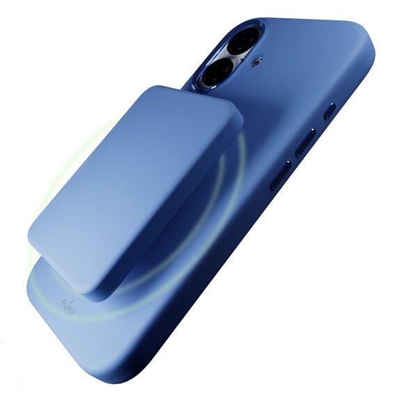 Puro Icon Mag Pro MagSafe Silicone Case for iPhone 16 - Blue - Apple Cases - Cases - Techbox
