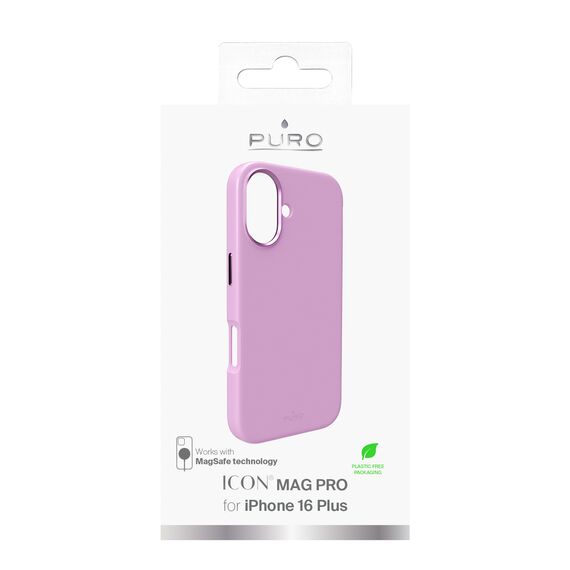 Puro Icon Mag Pro MagSafe Silicone Case for iPhone 16 Plus - Pink - Apple Cases - Cases - Techbox