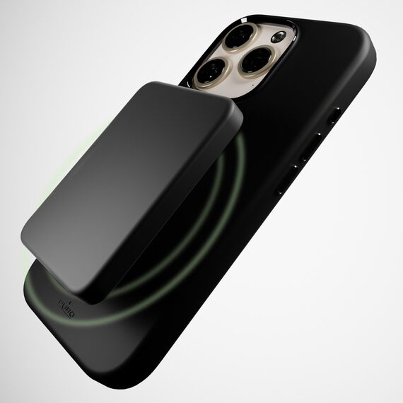 Puro Icon Mag Pro MagSafe Silicone Case for iPhone 16 Pro - Black | Techbox