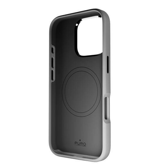 Puro Icon Mag Pro MagSafe Silicone Case for iPhone 16 Pro - Dark Gray - Apple Cases - Cases - Techbox