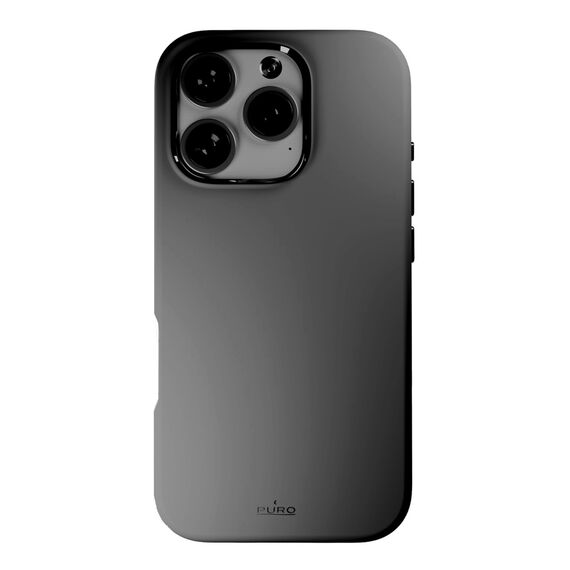 Puro Icon Mag Pro MagSafe Silicone Case for iPhone 16 Pro - Dark Gray - Apple Cases - Cases - Techbox