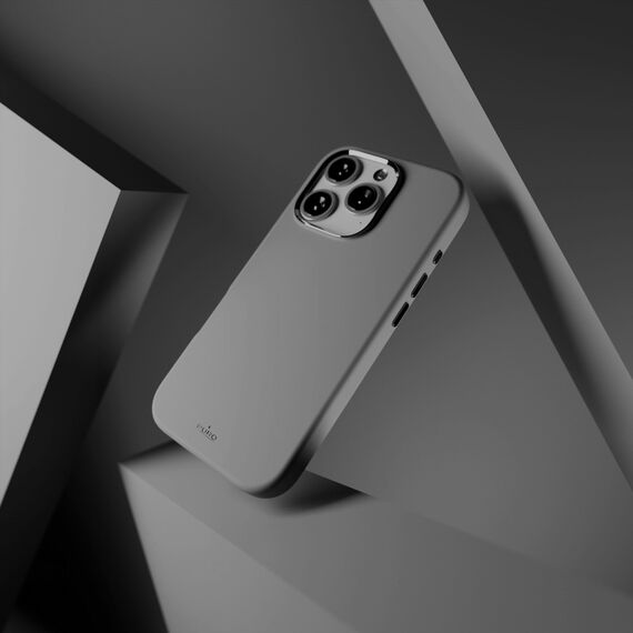 Puro Icon Mag Pro MagSafe Silicone Case for iPhone 16 Pro - Dark Gray - Apple Cases - Cases - Techbox
