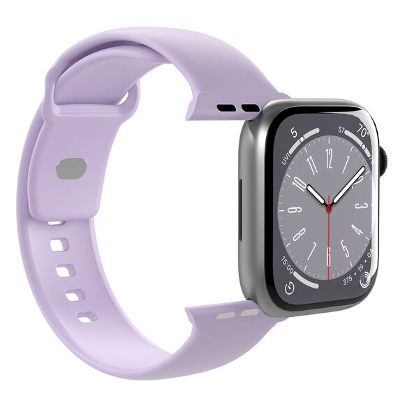 Puro Icon Silicone Strap for Apple Watch 42 / 44 / 45 / 49 mm - Lavender (2 pcs.) - Accessories - Smartwatches & Accessories - Techbox
