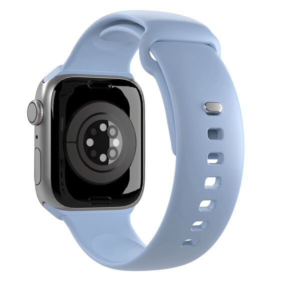 Puro Icon Silicone Strap for Apple Watch 42 / 44 / 45 / 49 mm - Light Blue (2 pcs.) - Accessories - Smartwatches & Accessories - Techbox