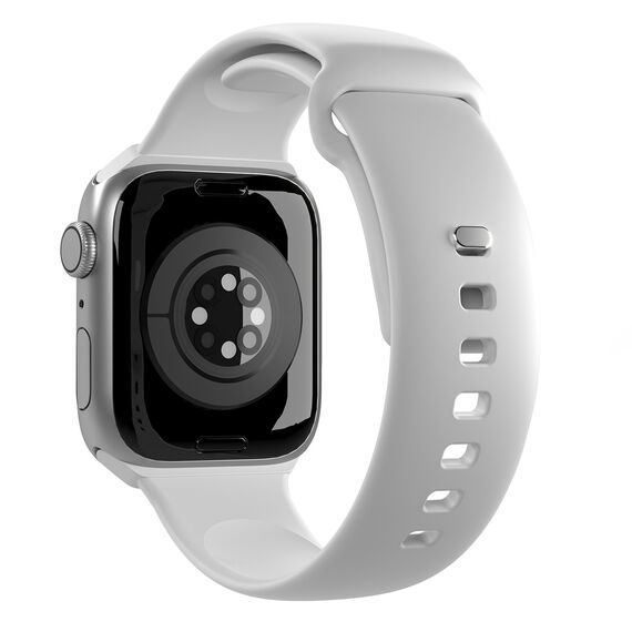 Puro Icon Silicone Strap for Apple Watch 42 / 44 / 45 / 49 mm - White (2 pcs.) - Accessories - Smartwatches & Accessories - Techbox