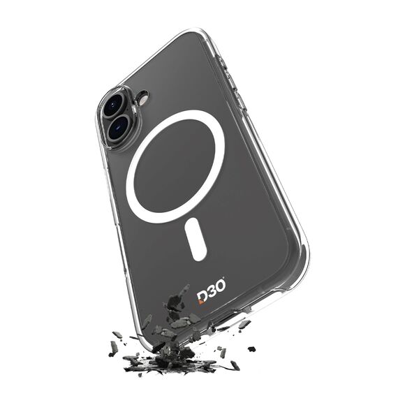 Puro Impact Clear D3O MagSafe Silicone Case for iPhone 16 - Transparent - Apple Cases - Cases - Techbox