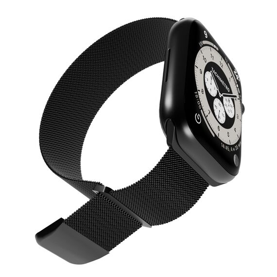 Puro Milanese Stainless Steel Apple Watch Band 38/40/41mm - Black | Techbox
