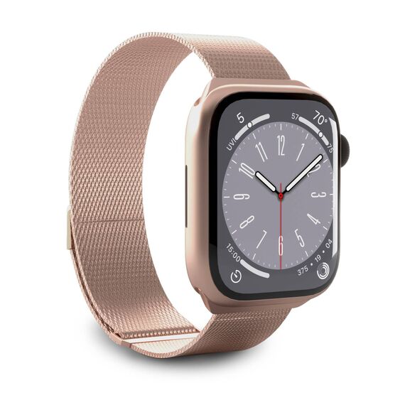Puro Milanese Stainless Steel Apple Watch Band 38/40/41mm - Pink | Techbox