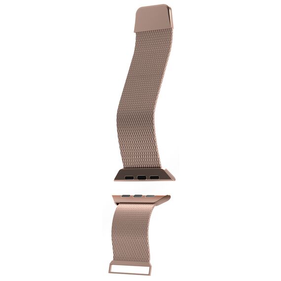 Puro Milanese Stainless Steel Apple Watch Band 38/40/41mm - Pink | Techbox
