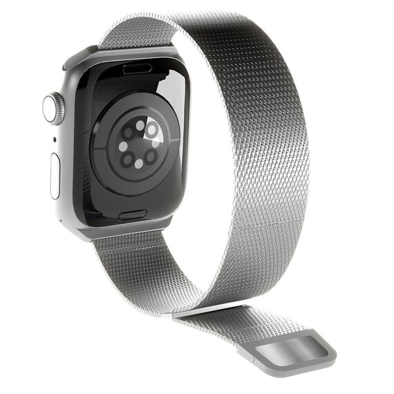 Puro Milanese Stainless Steel Strap for Apple Watch 42 / 44 / 45 / 49 mm - Silver | Techbox