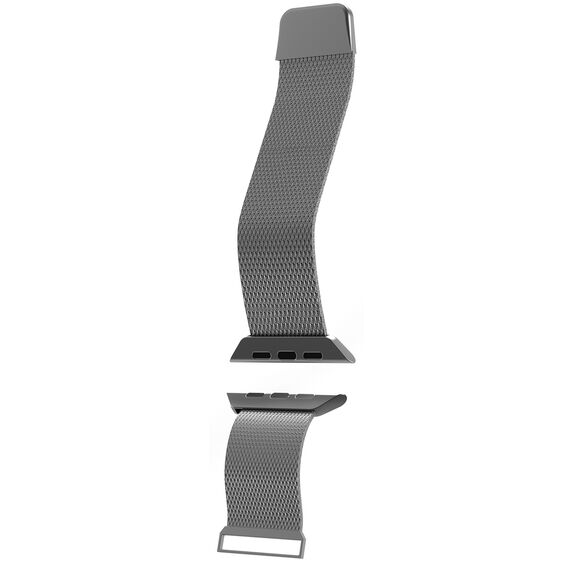 Puro Milanese Stainless Steel Strap for Apple Watch 42 / 44 / 45 / 49 mm - Silver | Techbox