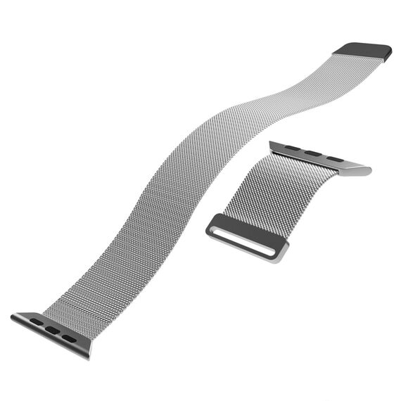 Puro Milanese Stainless Steel Strap for Apple Watch 42 / 44 / 45 / 49 mm - Silver | Techbox