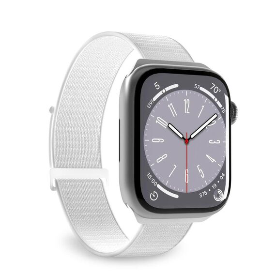 Puro Sport Nylon Strap for Apple Watch 42 / 44 / 45 / 49 mm - White - Accessories - Smartwatches & Accessories - Techbox