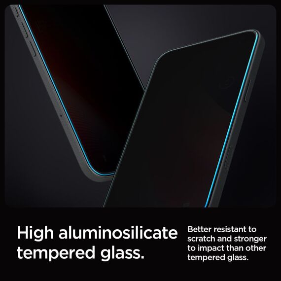 Spigen Glas.tR EZ Fit Privacy Tempered Glass for iPhone 16 Pro - 2 pcs. - Apple iPhone - Screen & Camera Protection - Techbox