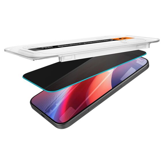Spigen Glas.tR EZ Fit Privacy Tempered Glass for iPhone 16 Pro - 2 pcs. - Apple iPhone - Screen & Camera Protection - Techbox