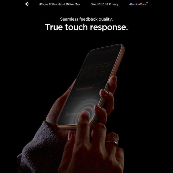 Spigen Glas.tR EZ Fit Privacy Tempered Glass for iPhone 16 Pro Max - 2 pcs. | Techbox