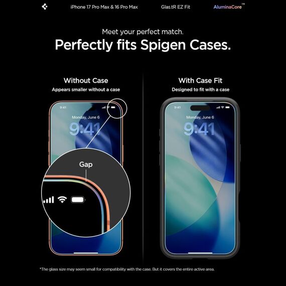 Spigen Glas.tR EZ Fit tempered glass for iPhone 16 Pro Max - 2 pcs. - Apple iPhone - Screen & Camera Protection - Techbox