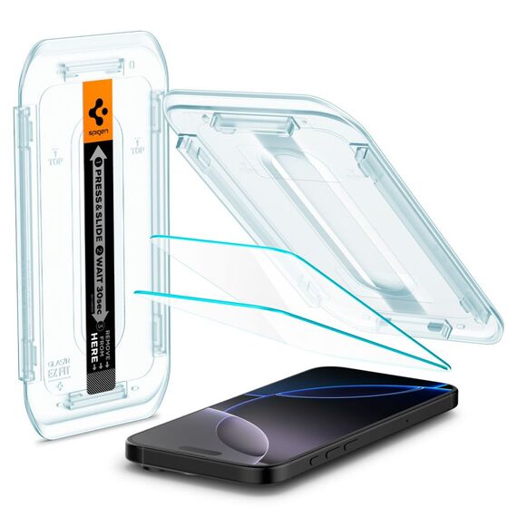 Spigen Glas.tR EZ Fit tempered glass for iPhone 16 Pro Max - 2 pcs. - Apple iPhone - Screen & Camera Protection - Techbox