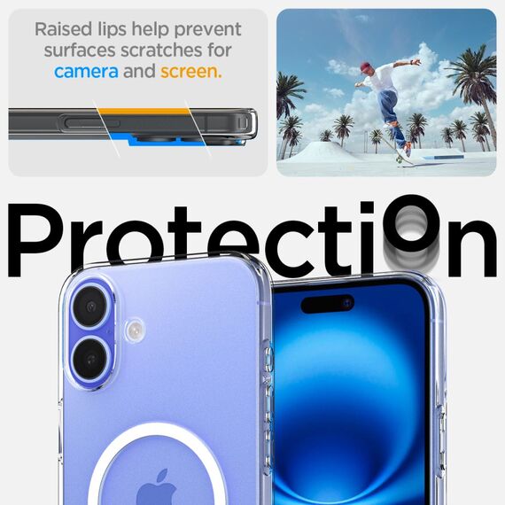 Spigen Liquid Crystal Mag Case with MagSafe for iPhone 16 - Clear - Apple Cases - Cases - Techbox