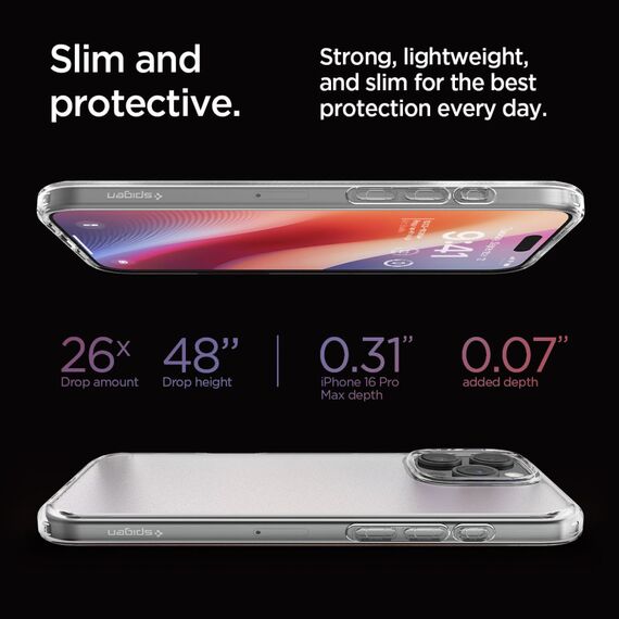Spigen Ultra Hybrid Case for iPhone 16 Pro Max - Clear - Apple Cases - Cases - Techbox
