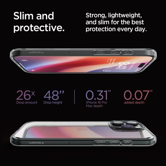 Spigen Ultra Hybrid Case for iPhone 16 Pro Max - Clear | Techbox