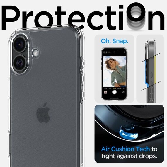Spigen Ultra Hybrid for iPhone 16 - Clear | Techbox
