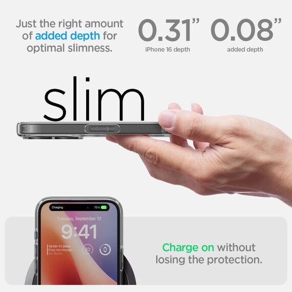 Spigen Ultra Hybrid for iPhone 16 - Clear | Techbox