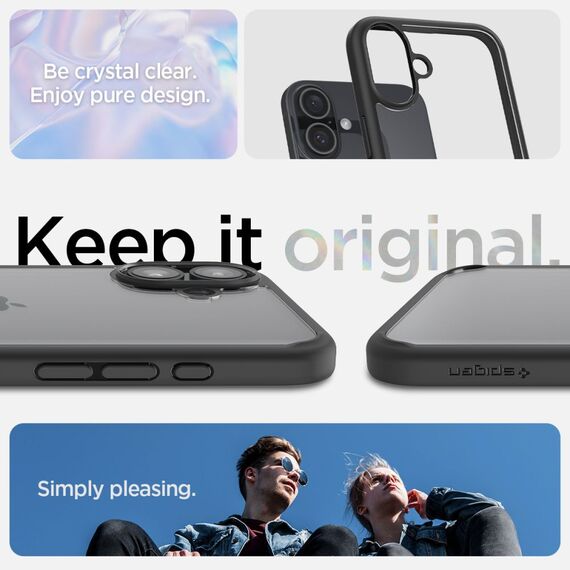 Spigen Ultra Hybrid iPhone 16 Case - Matte Black - Apple Cases - Cases - Techbox