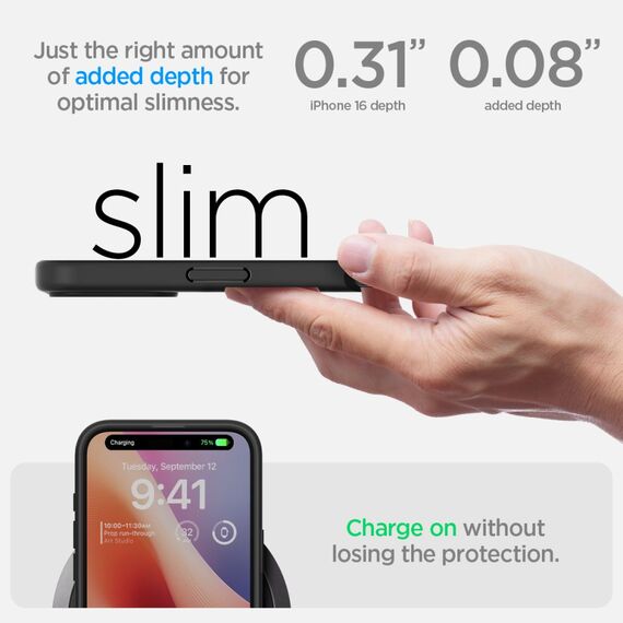 Spigen Ultra Hybrid iPhone 16 Case - Matte Black - Apple Cases - Cases - Techbox