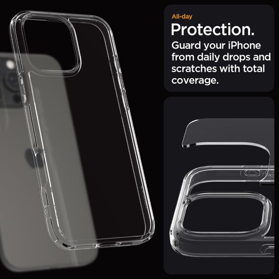 Spigen Ultra Hybrid iPhone 16 Pro Case - Clear | Techbox