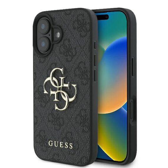 Guess 4G Big Logo iPhone 16 Case - Black - Apple Cases - Cases - Techbox