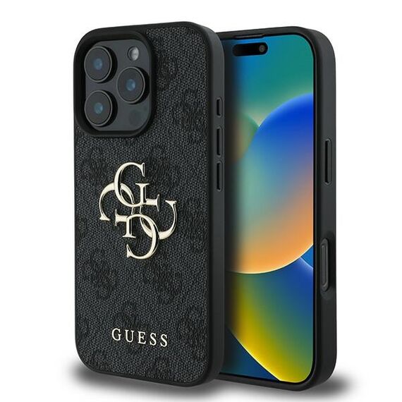 Guess 4G Big Logo iPhone 16 Pro Case - Black - Apple Cases - Cases - Techbox