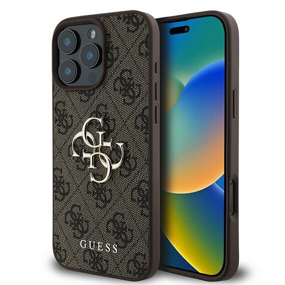 Guess 4G Big Logo iPhone 16 Pro Case - Brown - Apple Cases - Cases - Techbox