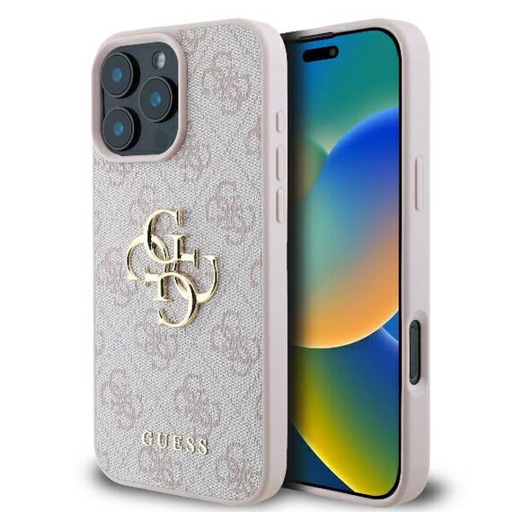 Guess 4G Big Logo iPhone 16 Pro Case - Pink - Apple Cases - Cases - Techbox