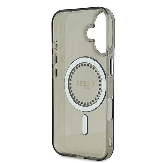Guess IML Rhinestones MagSafe iPhone 16 Plus Case - Black | Techbox