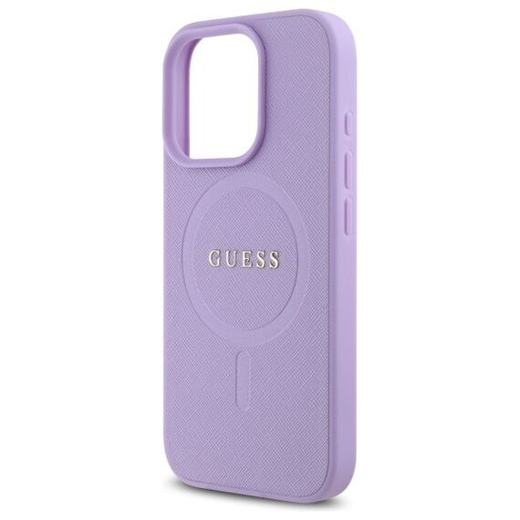 Guess Saffiano MagSafe iPhone 16 Pro Max Case - Purple | Techbox