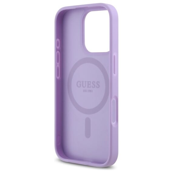 Guess Saffiano MagSafe iPhone 16 Pro Max Case - Purple | Techbox